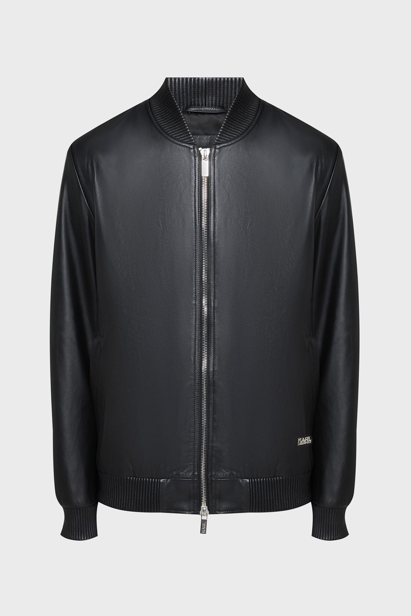 Мужская черная кожаная куртка Черный 54 Karl Lagerfeld 553421.555020;990 Мужская черная кожаная куртка Черный 54 Karl Lagerfeld 553421.555020;990