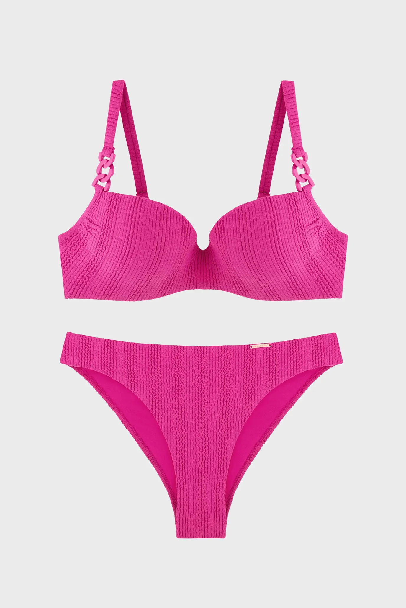 Женский розовый купальник 5