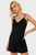 Женская черная пижама (топ, шорты) Teya Plain Vest