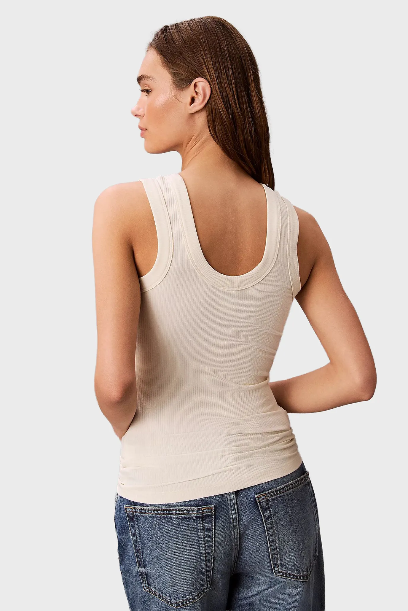 Женская белая майка A-Modal 3