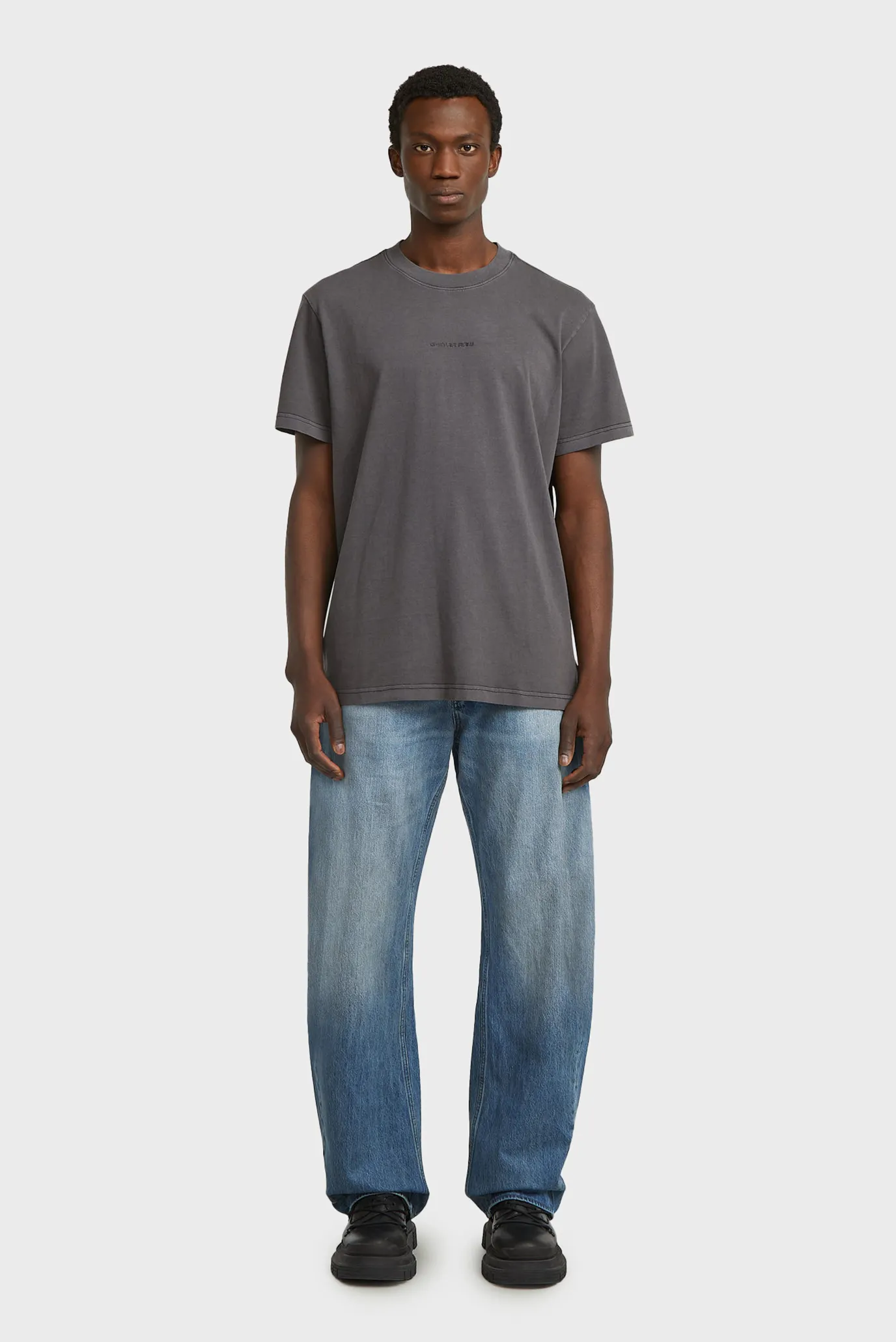Чоловіча темно-сіра футболка Overdyed 2