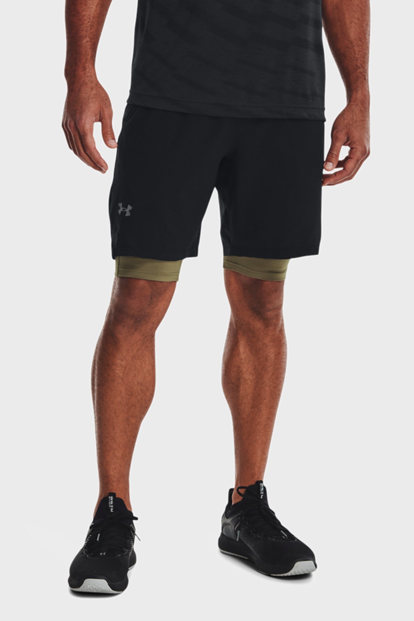 Чоловічі чорні шорти UA Vanish Woven 8in Shorts 1