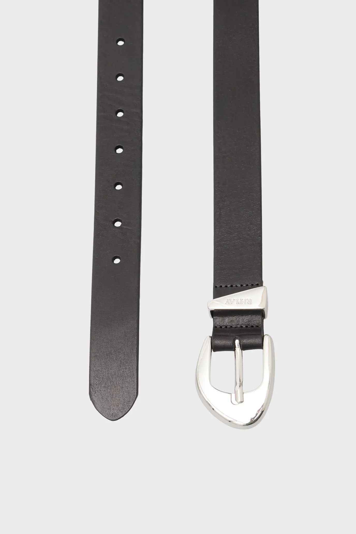 Жіночий чорний шкіряний ремінь 3