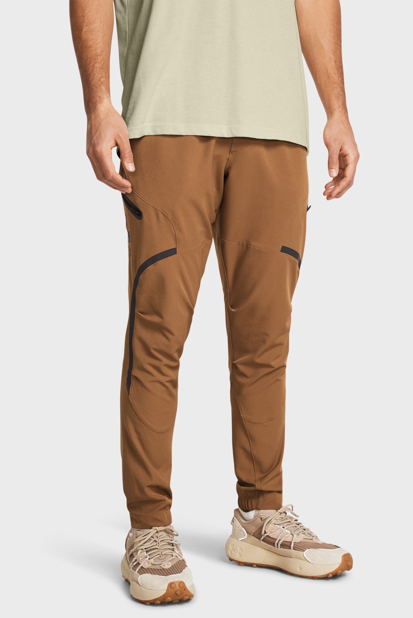 Мужские коричневые спортивные брюки UA UNSTOPPABLE CARGO PANTS 1
