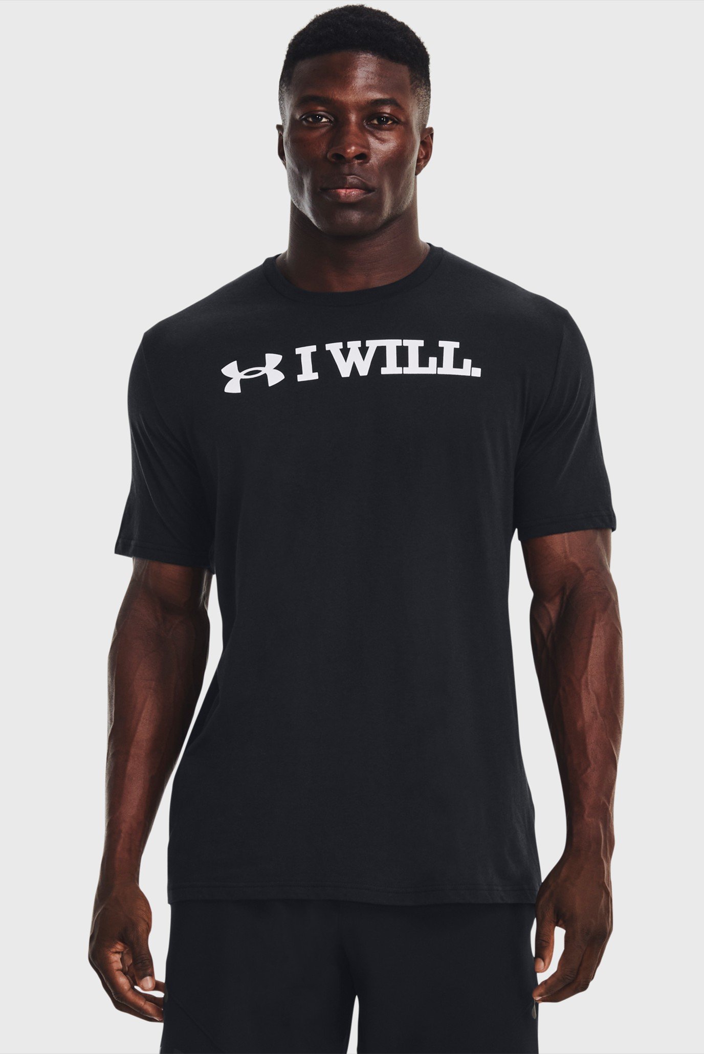 Мужская черная футболка UA I WLL SS 1