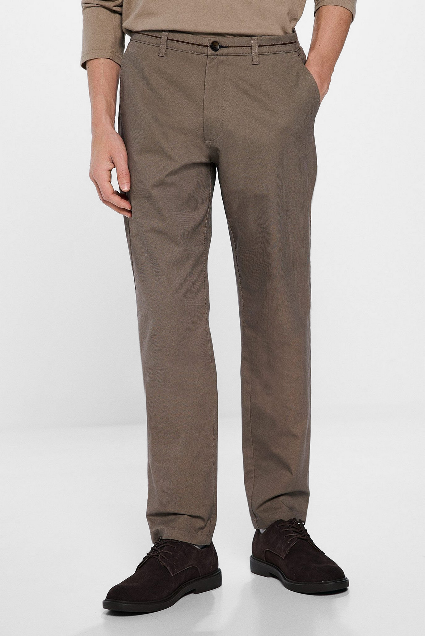 Мужские коричневые чиносы Slim fit Коричневый 44 SPRINGFIELD 1559332 Мужские коричневые чиносы Slim fit Коричневый 44 SPRINGFIELD 1559332