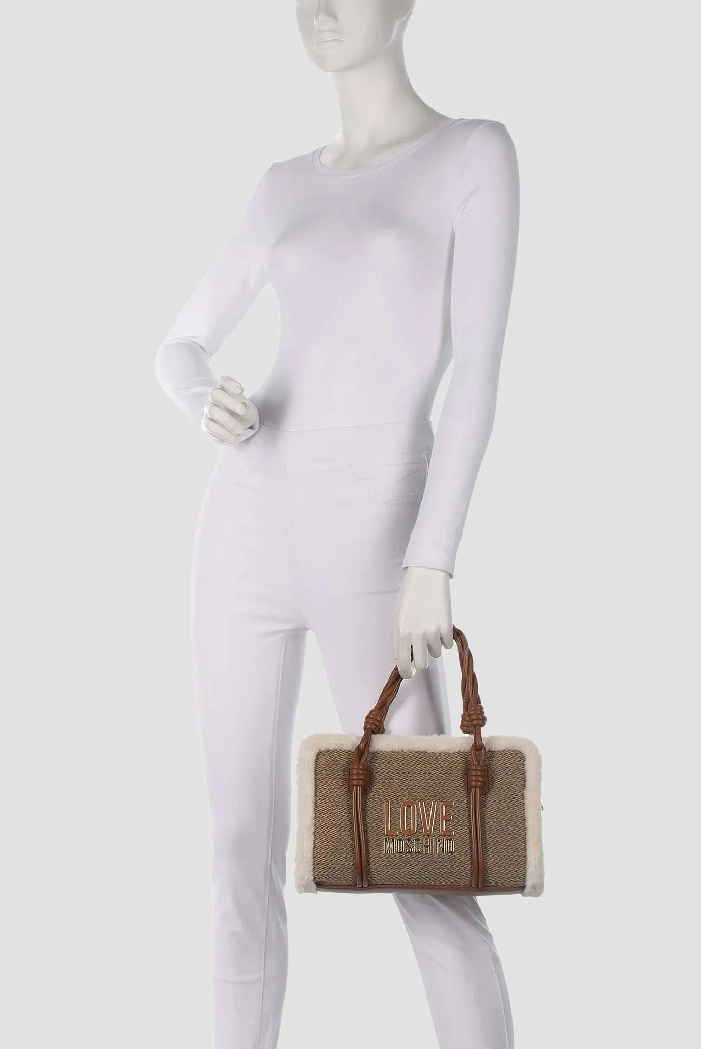 Женская бежевая сумка 6