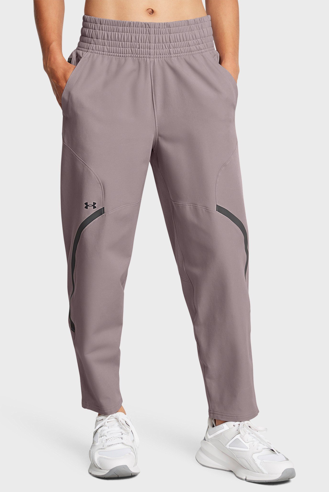 Женские серые спортивные брюки UA Unstoppable Ankle Pants 1