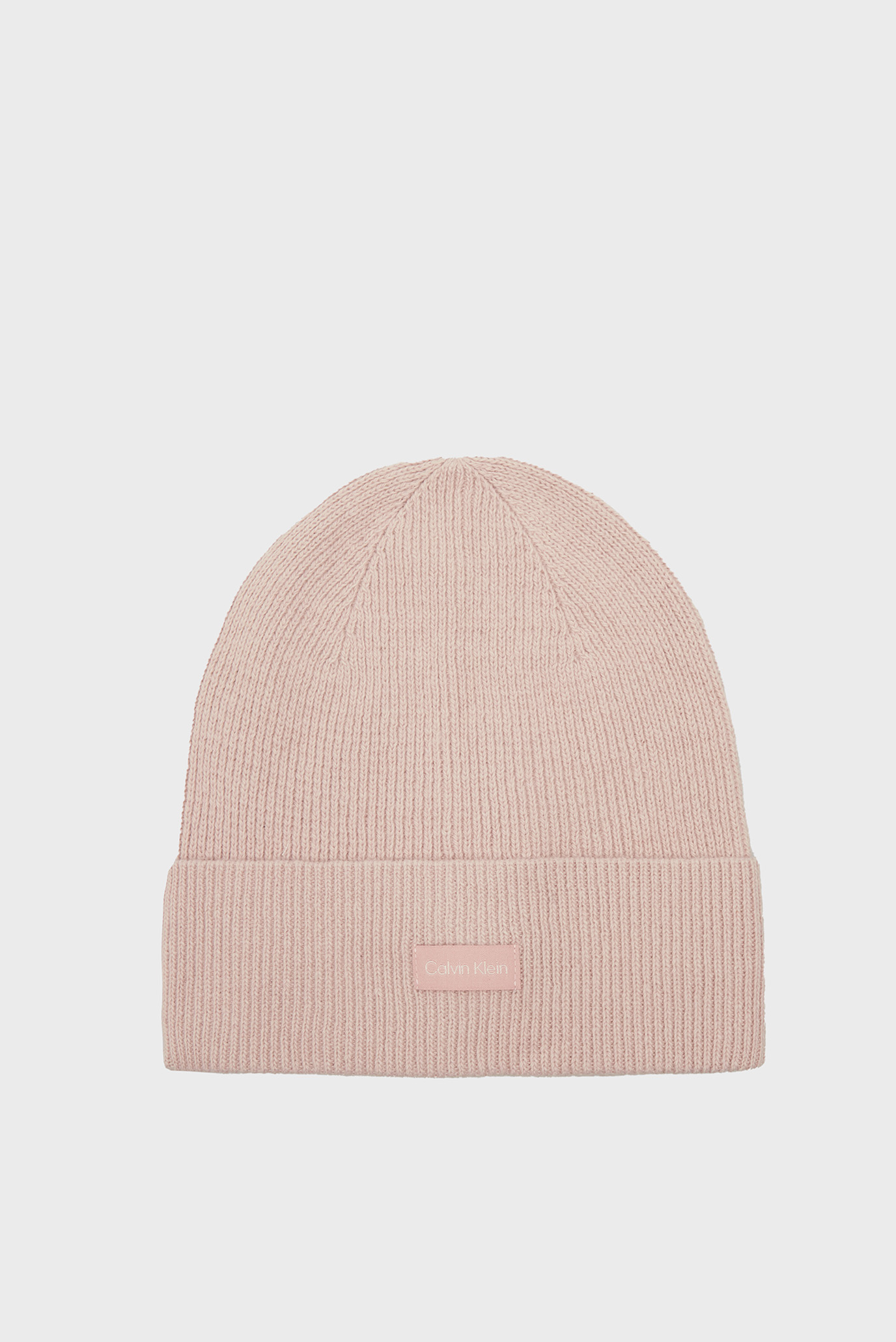 Женская розовая шапка ESSENTIAL KNIT BEANIE 1