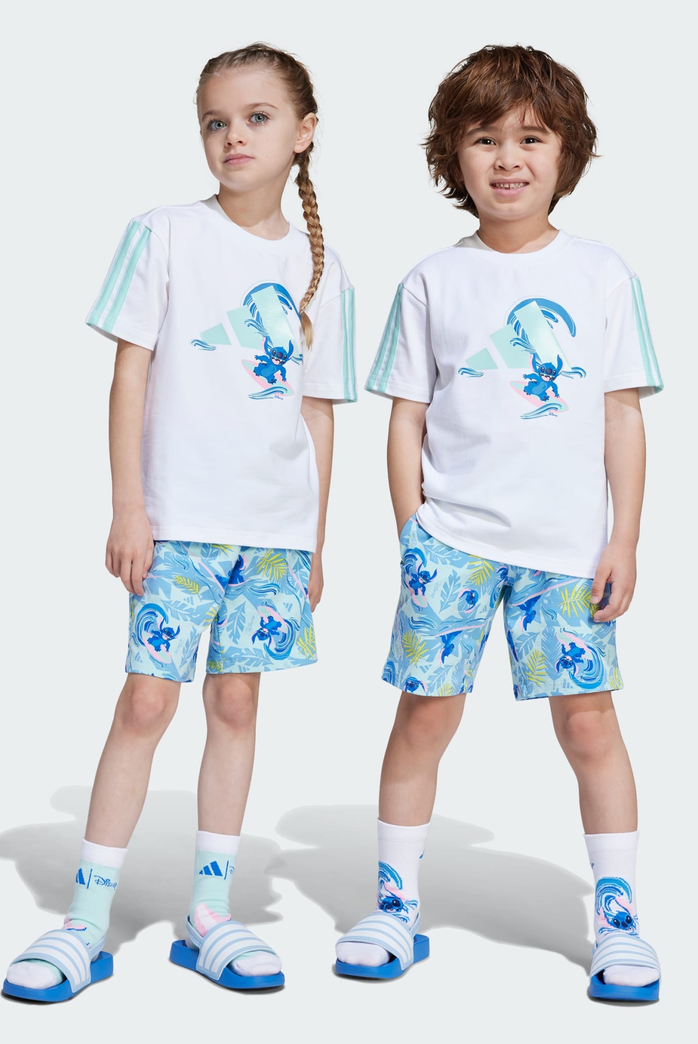 Детский комплект одежды (футболка, шорты) adidas x Disney Lilo and Stitch Kids 1