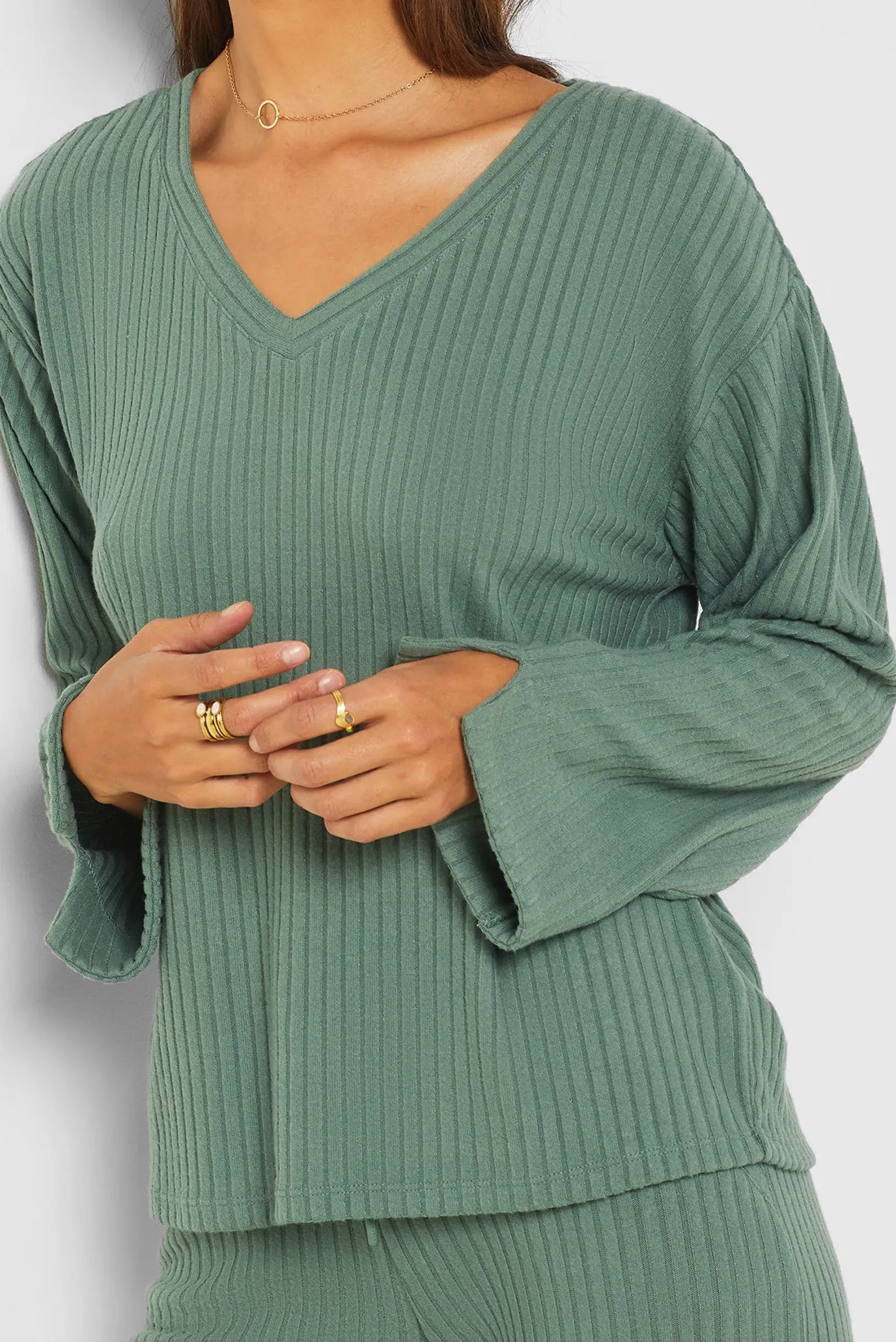 Жіночий зелений світшот DOLMA 5