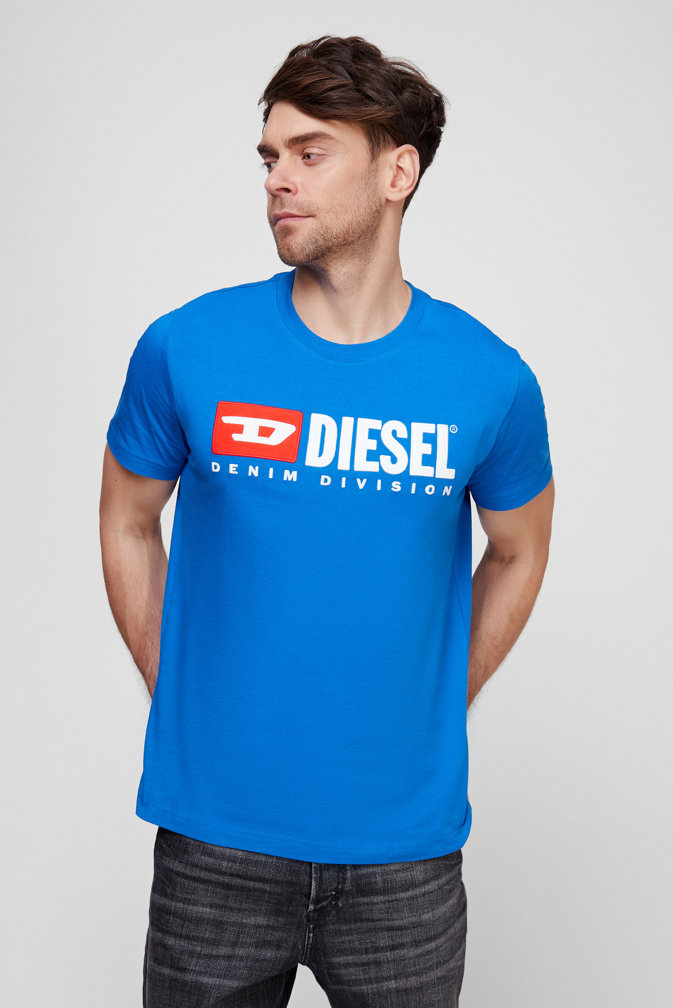 Мужская синяя футболка T-DIEGOR-DIV 1