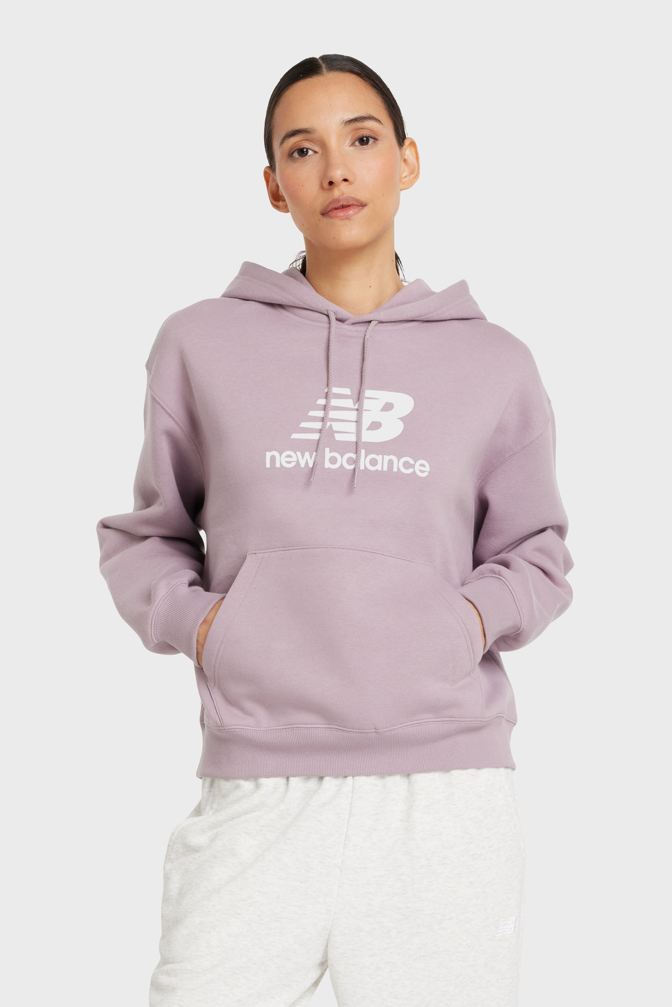 Женское сиреневое худи Essentials Fleece 1