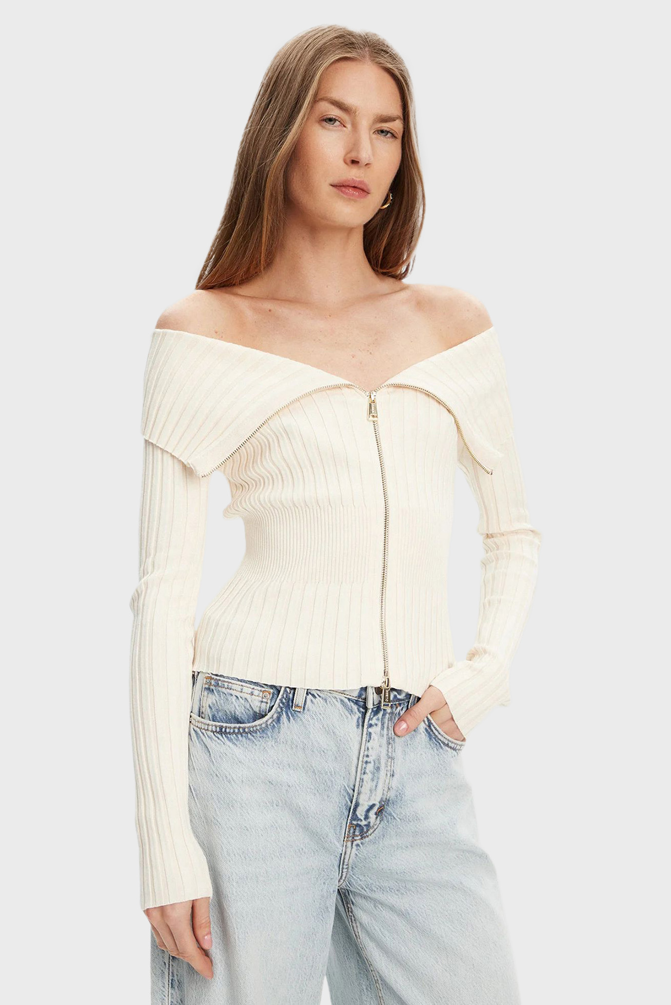 Женский белый кардиган Белый L Guess W5YR03.Z30I2;F0FE Женский белый кардиган Белый L Guess W5YR03.Z30I2;F0FE