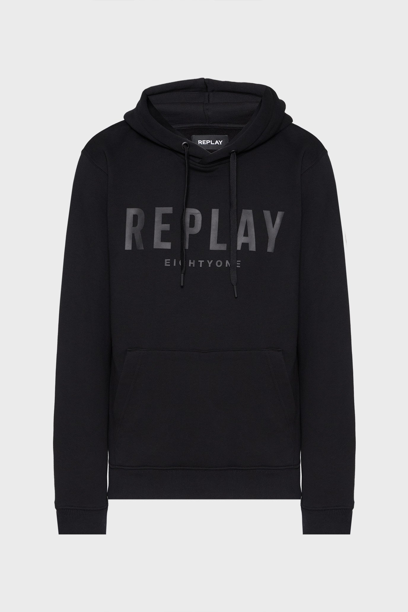 Мужское черное худи Черный L Replay M6717 .000.M23962B Мужское черное худи Черный L Replay M6717 .000.M23962B