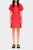 Женское красное платье с узором