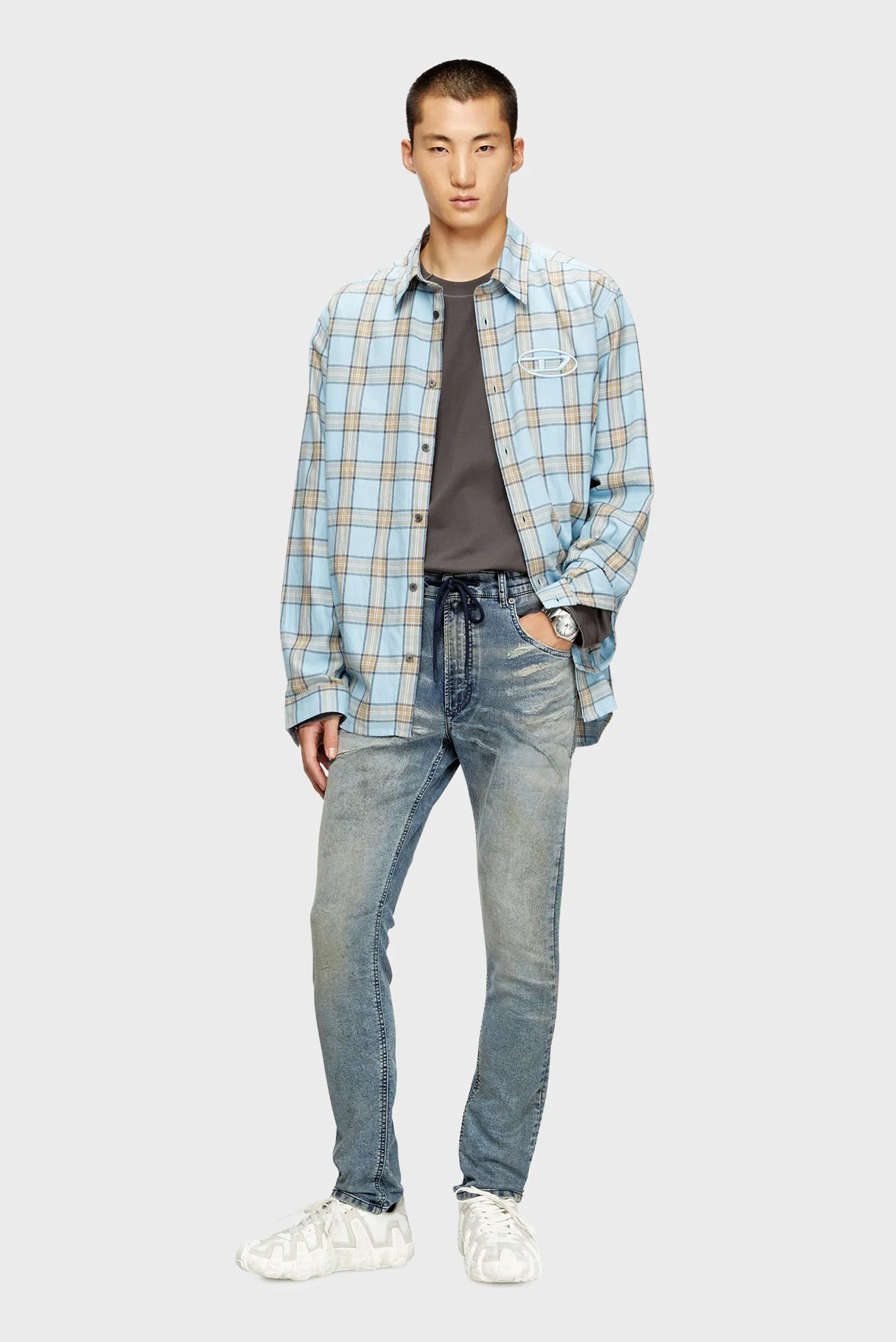 Мужские голубые джинсы 2032 D-KROOLEY-B JOGG 2