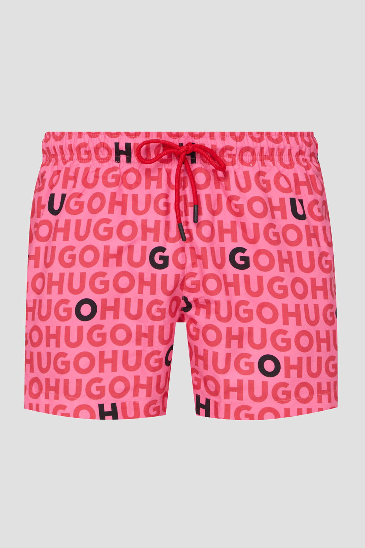 Мужские розовые плавательные шорты с узором 1