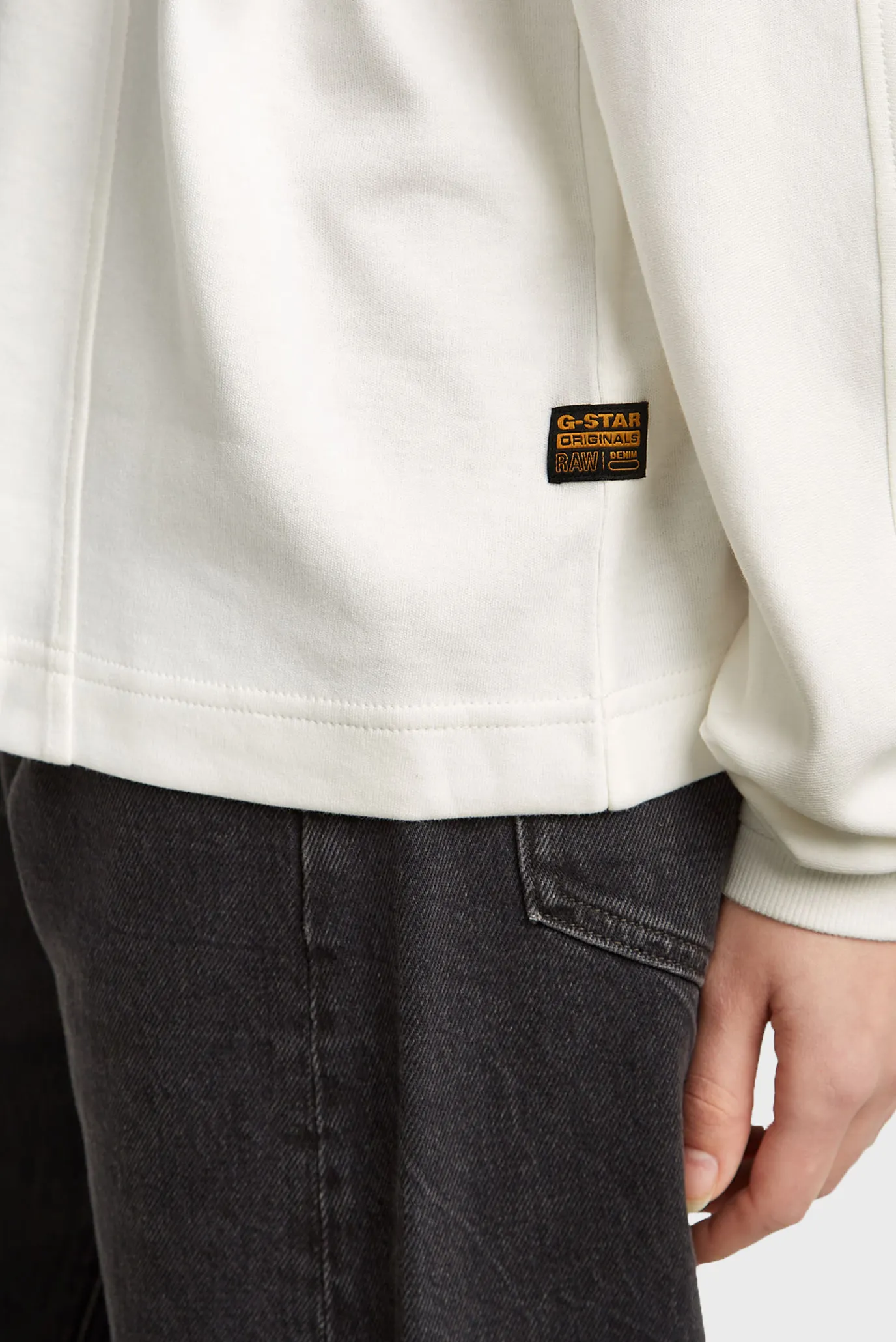 Женский белый лонгслив A line oversized 5