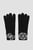 Женские черные перчатки