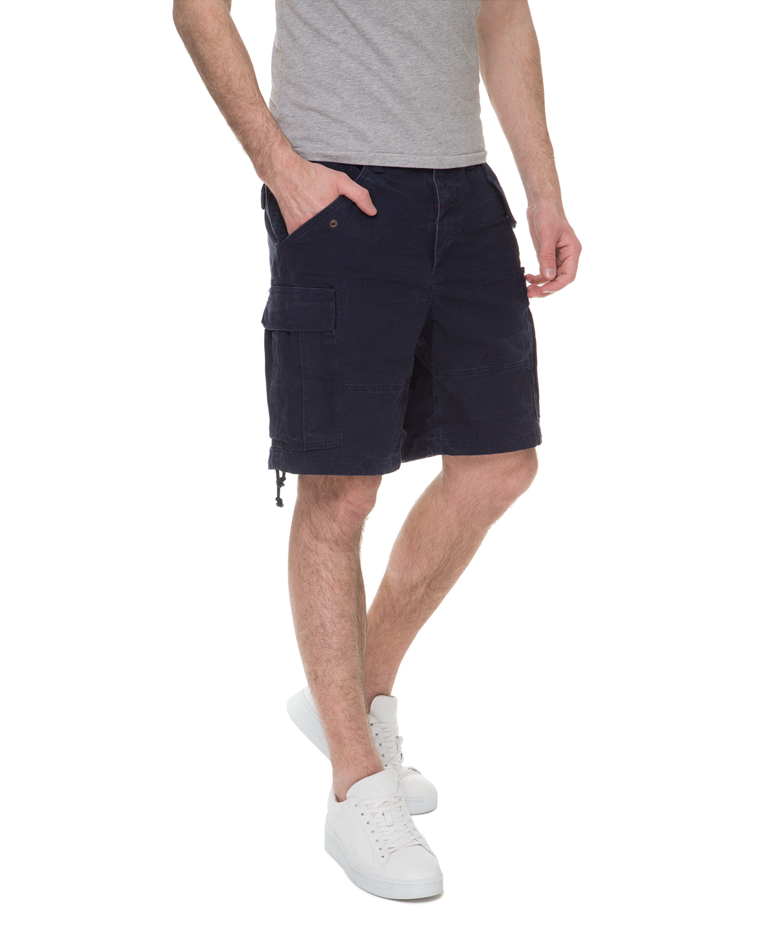 Мужские темно-синие шорты Polo Ralph Lauren 710693313002 — MD-Fashion