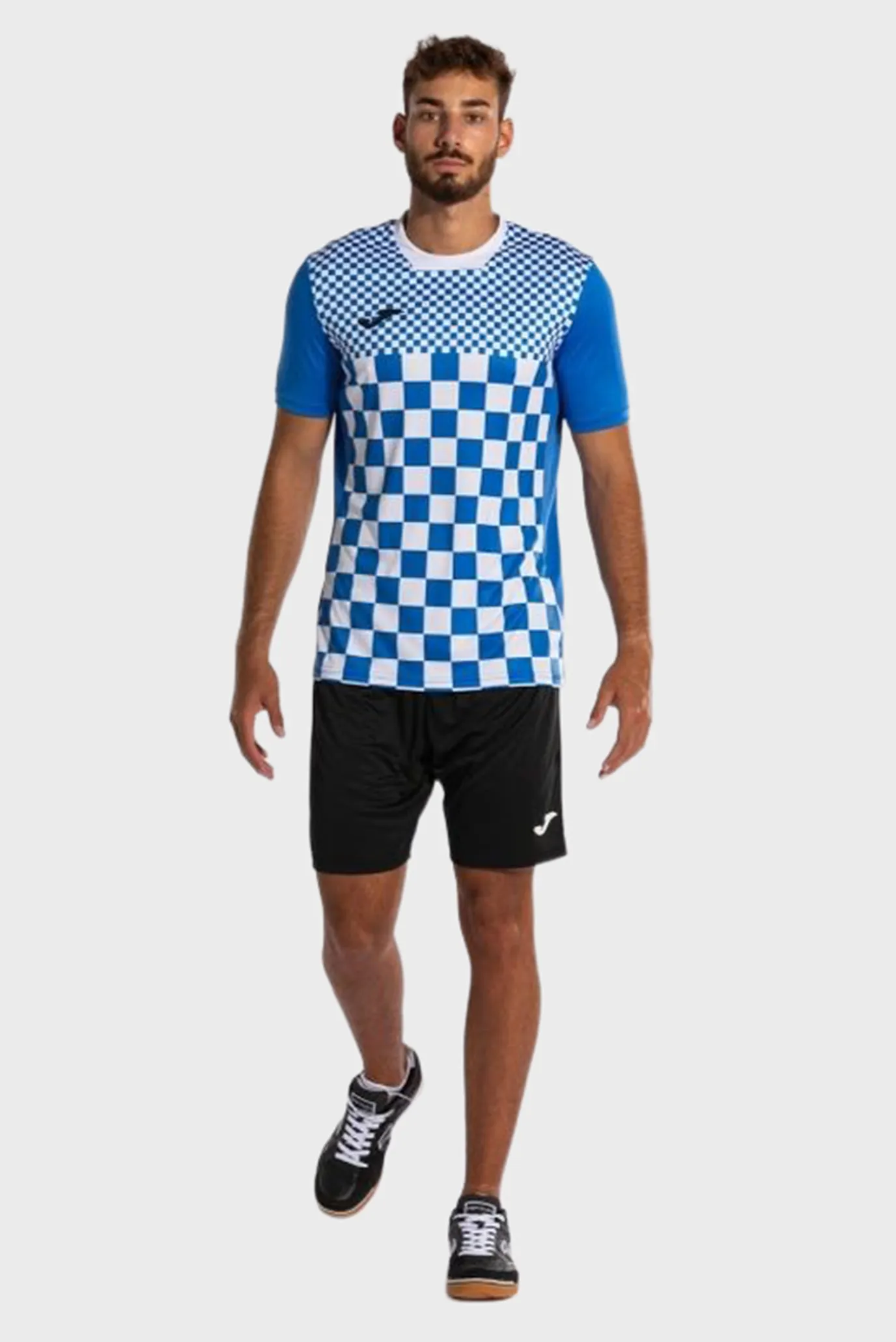 Мужская синяя футболка с узором 2