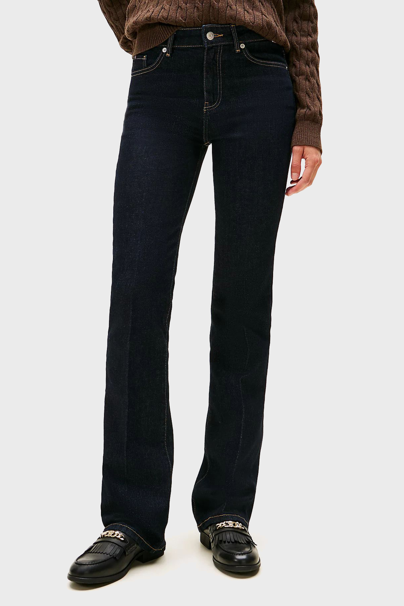 Женские темно-синие джинсы DNM RINSE BOOTCUT Синий 26-34 Tommy Hilfiger WW0WW46807 Женские темно-синие джинсы DNM RINSE BOOTCUT Синий 26-34 Tommy Hilfiger WW0WW46807