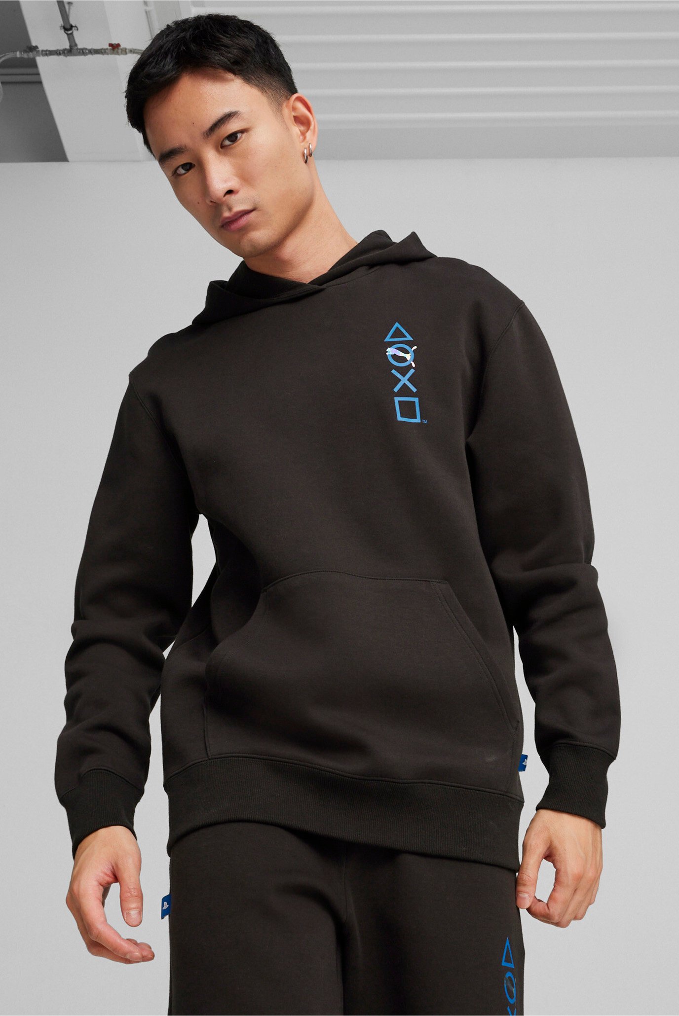 Мужское черное худи 
PUMA x PLAYSTATION Hoodie 1