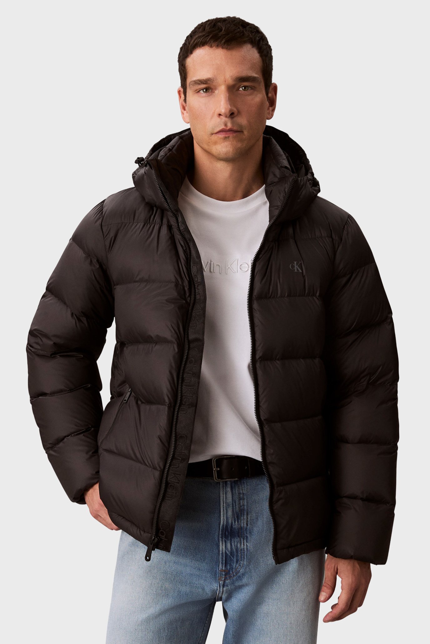 Мужская черная куртка DOWN PUFFE Черный M Calvin Klein Jeans LV04RC518G Мужская черная куртка DOWN PUFFE Черный M Calvin Klein Jeans LV04RC518G