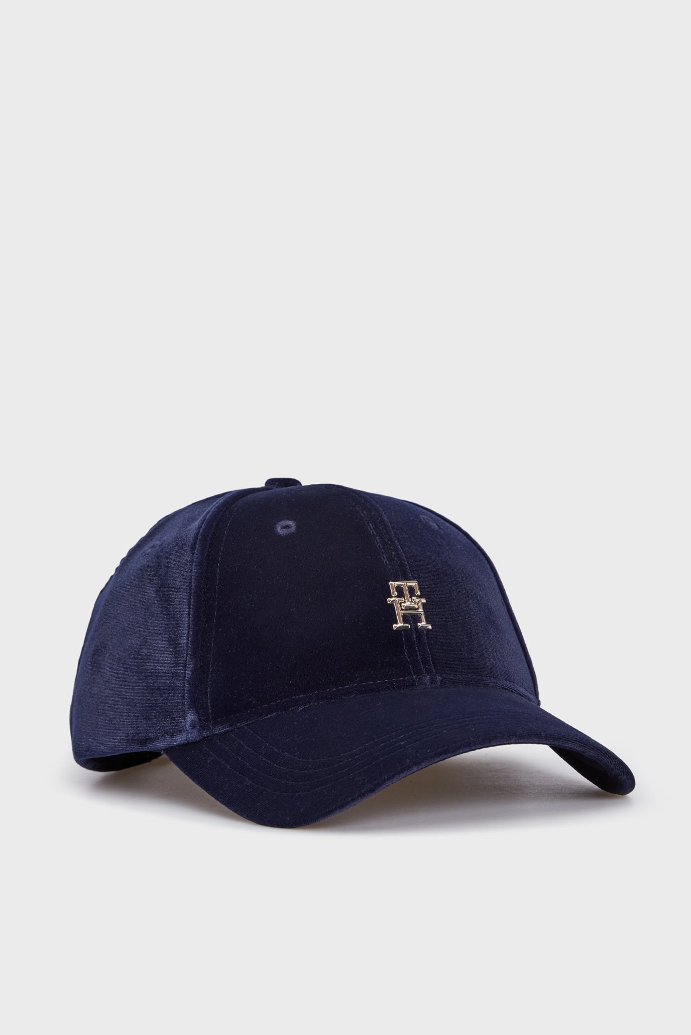 Женская темно-синяя вельветовая кепка TH EVENING VELVET CAP 1