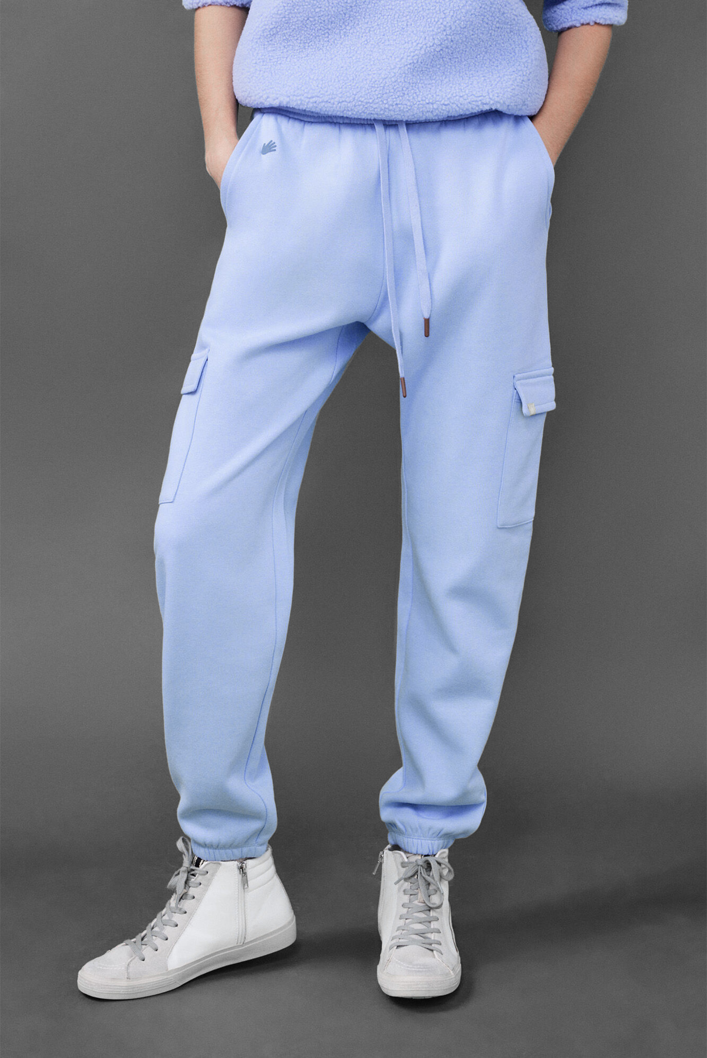 Женские голубые спортивные брюки 1