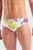 Чоловічі білі плавки з візерунком IN THE WILD SWIM BRIEFS