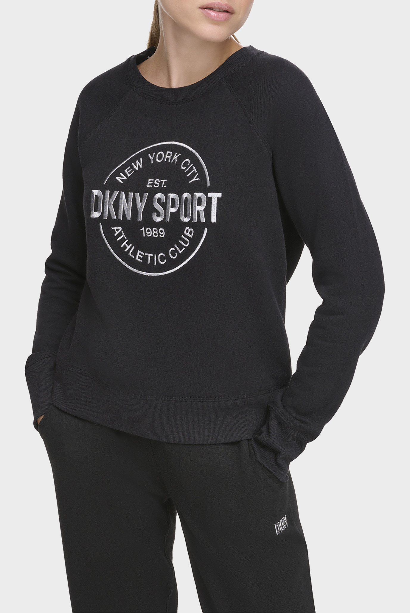 Женский черный свитшот Черный L DKNY DP3T9561_BLK Женский черный свитшот Черный L DKNY DP3T9561_BLK