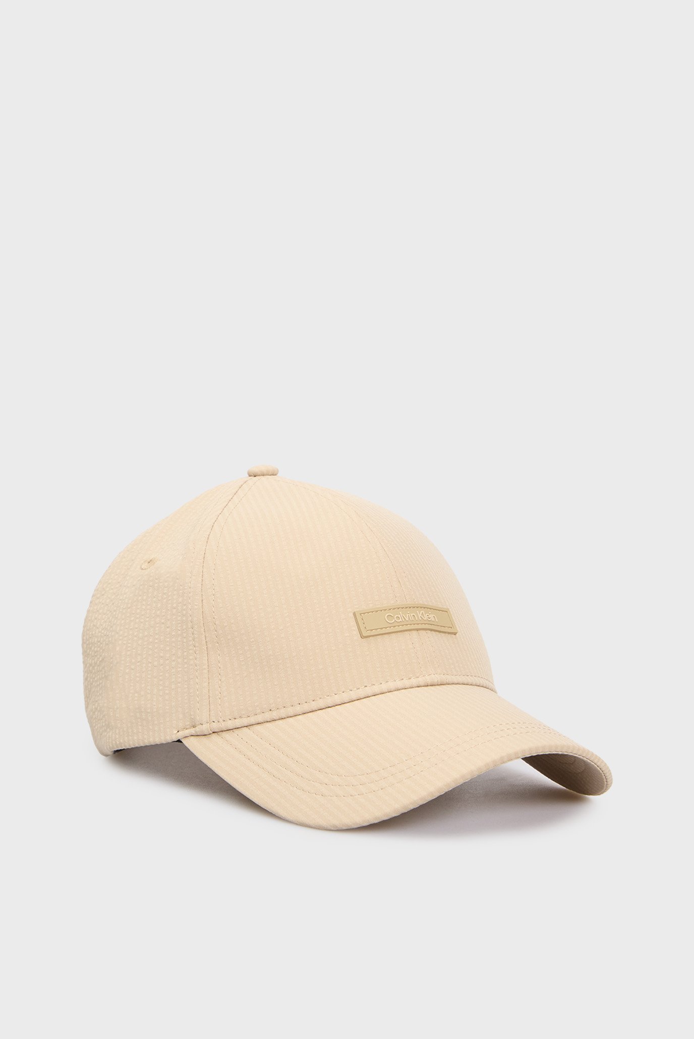 Мужская бежевая кепка SEERSUCKER PATCH BB CAP Бежевый ONESIZE Calvin Klein K50K512974 Мужская бежевая кепка SEERSUCKER PATCH BB CAP Бежевый ONESIZE Calvin Klein K50K512974