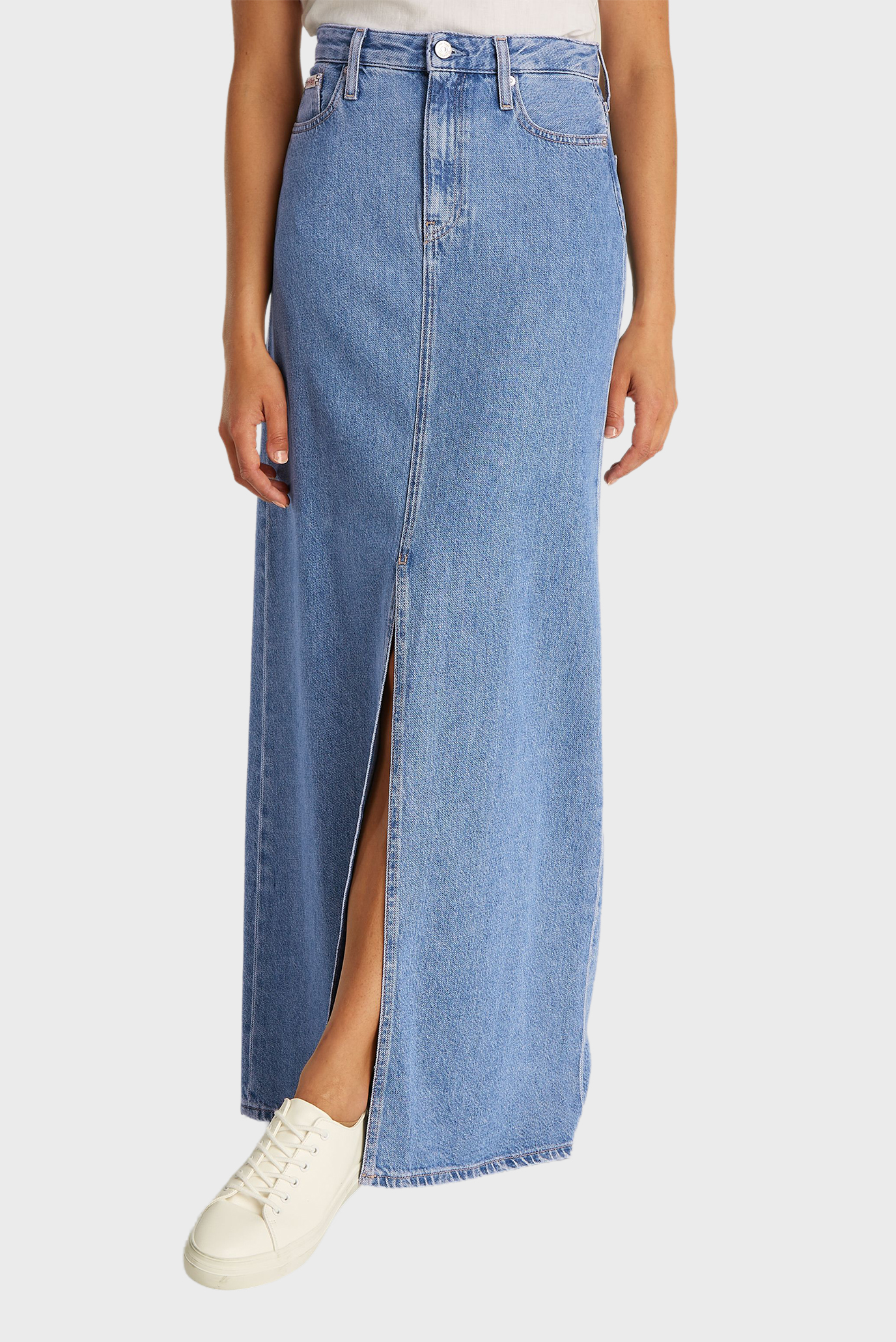 Женская голубая джинсовая юбка A-LINE MAXI Голубой 24 Calvin Klein Jeans J20J225192 Женская голубая джинсовая юбка A-LINE MAXI Голубой 24 Calvin Klein Jeans J20J225192