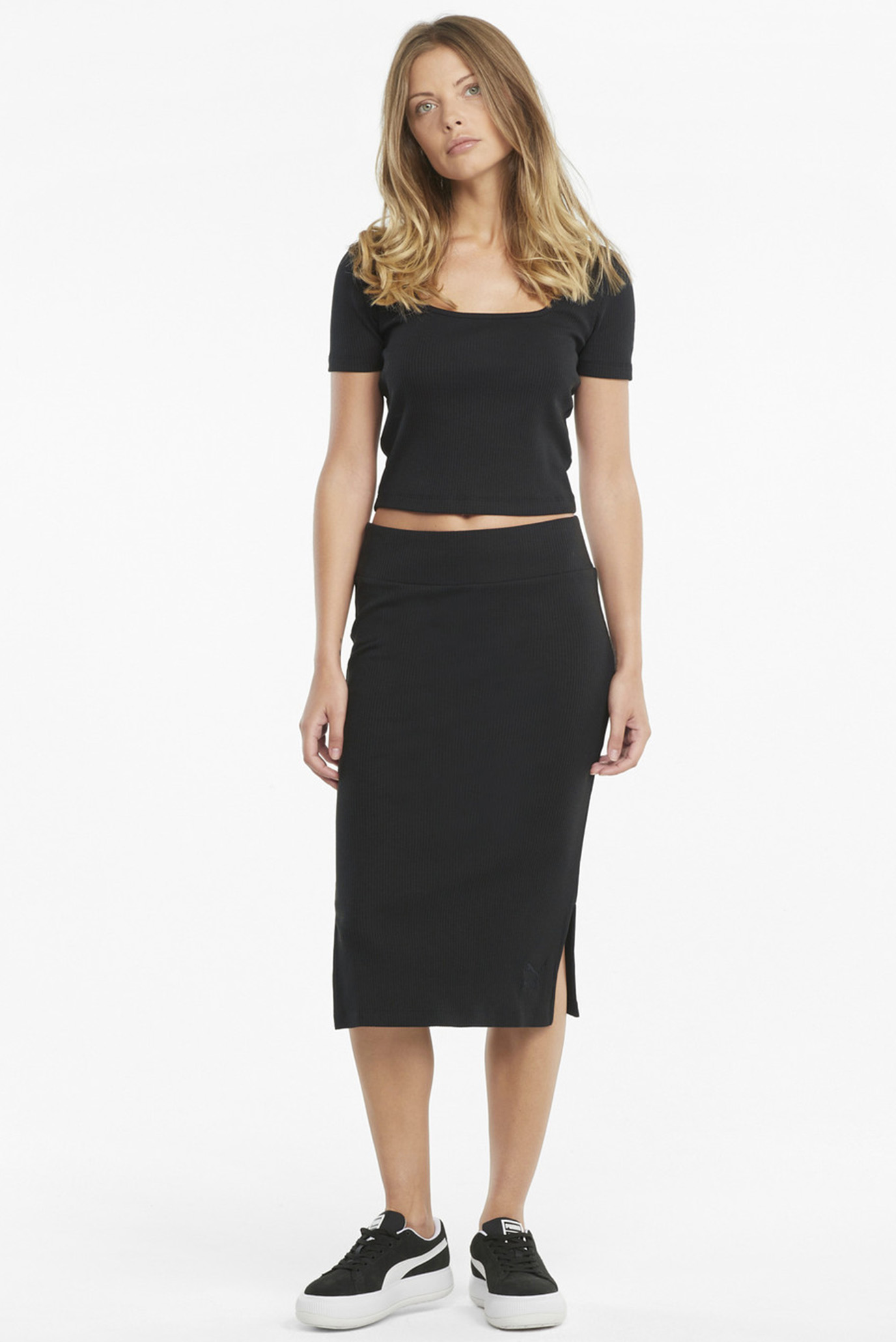 Puma classic shop ribbed skirt