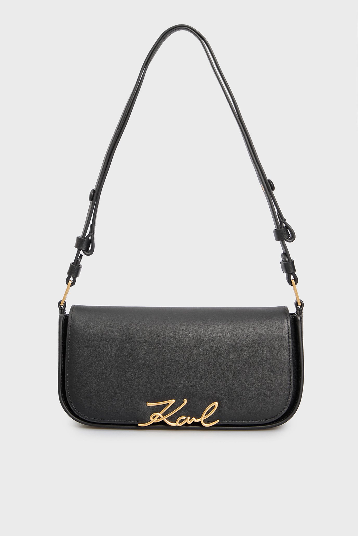 Женская черная кожаная сумка SIGNATURE Черный ONESIZE Karl Lagerfeld A1W30039 Женская черная кожаная сумка SIGNATURE Черный ONESIZE Karl Lagerfeld A1W30039