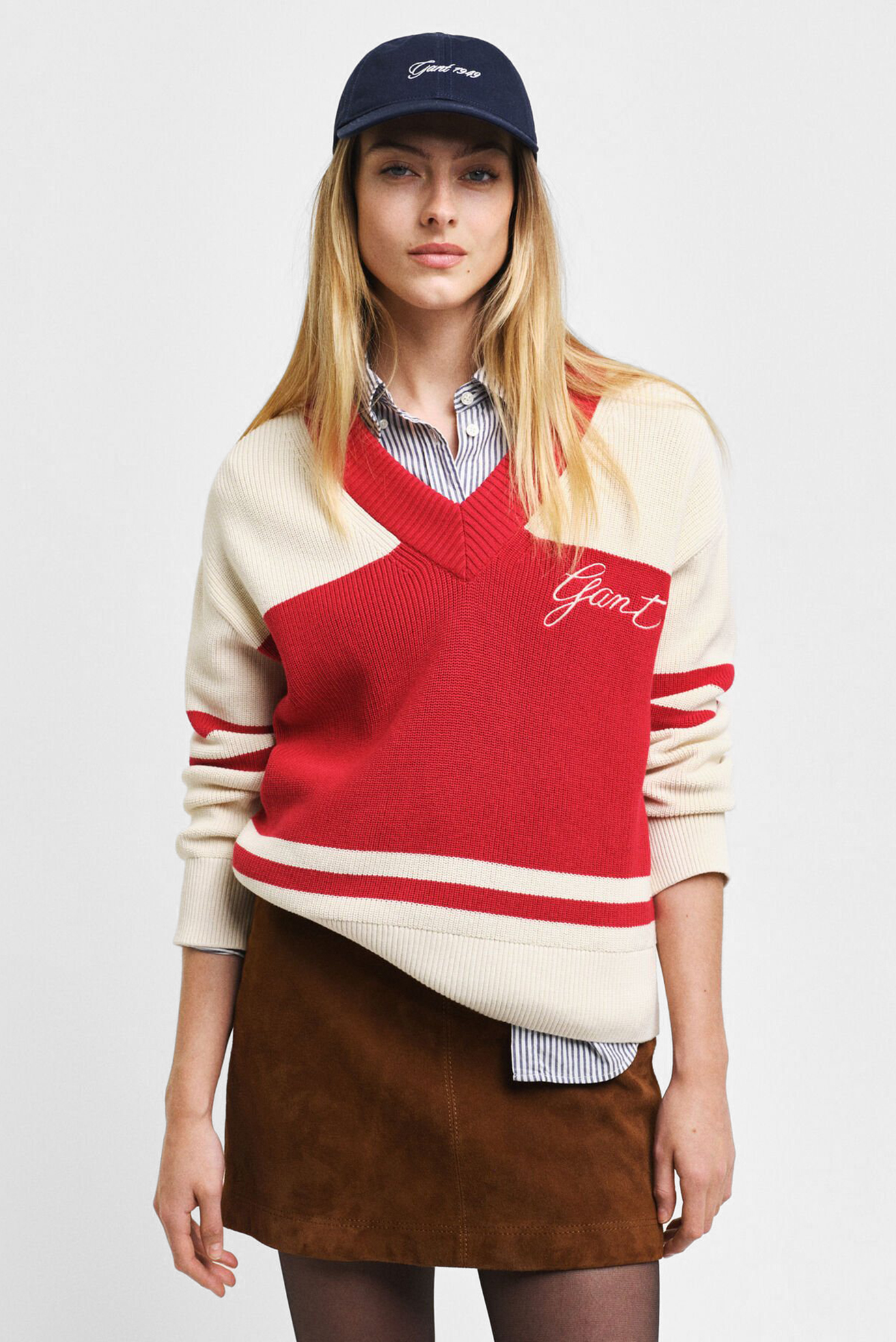 Женский пуловер GANT VARSITY COTTON 1