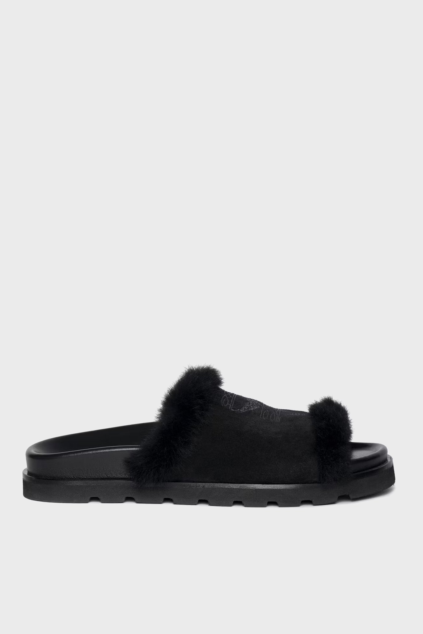 Женские черные замшевые слайдеры Teddy Bare Черный 38 ZADIG&VOLTAIRE SWCT02081_BLACK Женские черные замшевые слайдеры Teddy Bare Черный 38 ZADIG&VOLTAIRE SWCT02081_BLACK