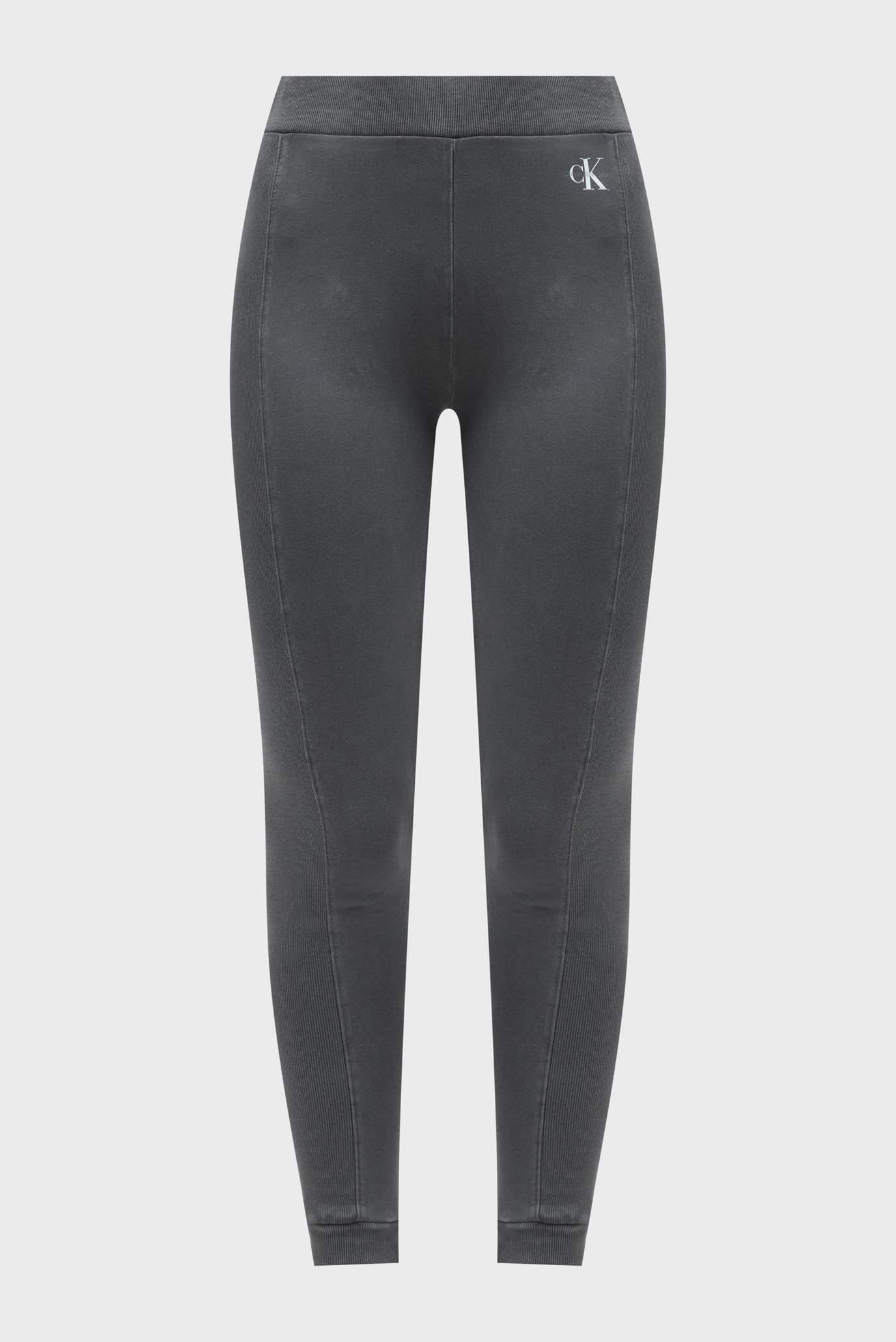 Женские серые леггинсы Leggings Mulher Wash Rib 1