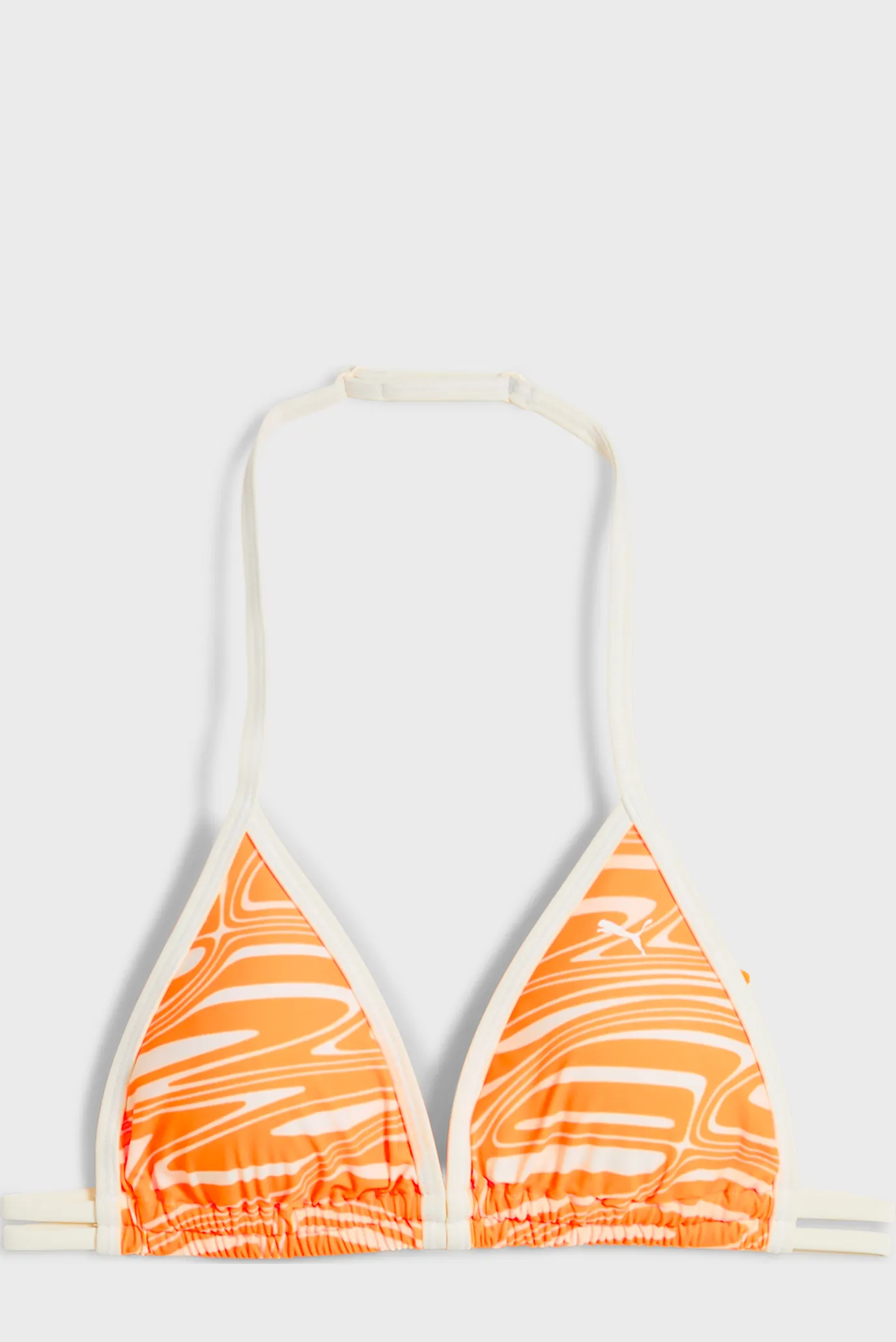 Жіночий помаранчевий ліф від купальника з візерунком Triangle Top Women 1