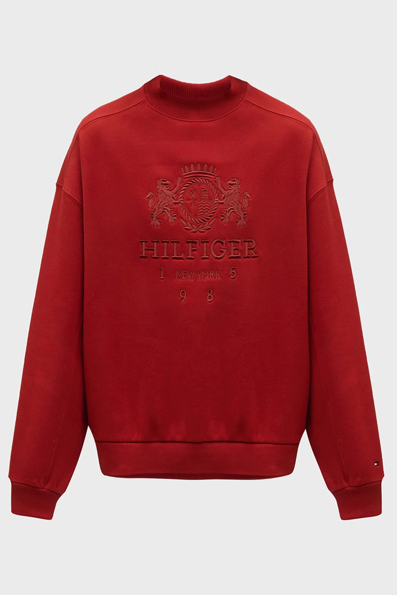 Женский красный свитшот RLX VARSITY CREST C-NK 1