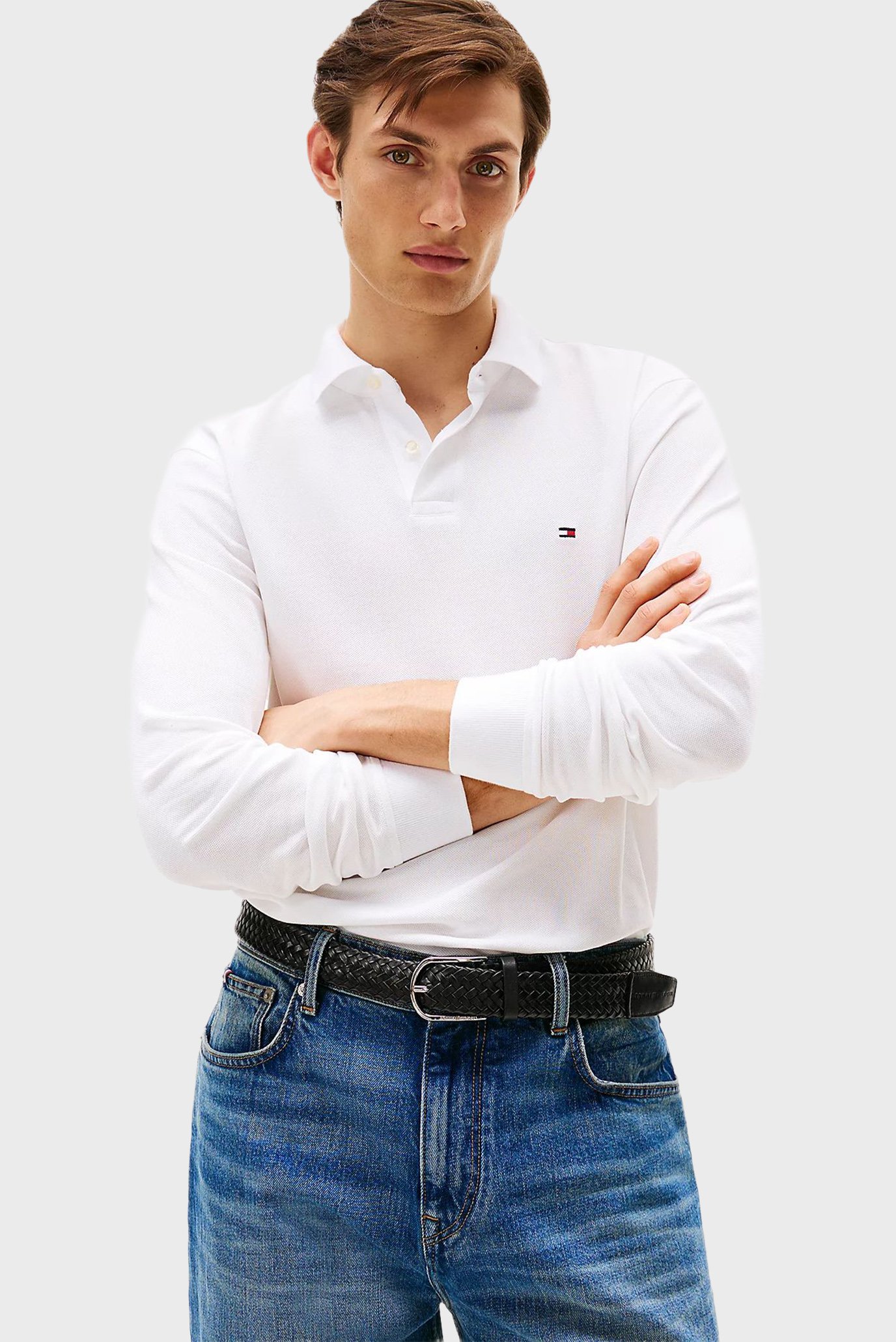 Мужское белое поло 1985 REGULAR Белый XL Tommy Hilfiger MW0MW20183 Мужское белое поло 1985 REGULAR Белый XL Tommy Hilfiger MW0MW20183