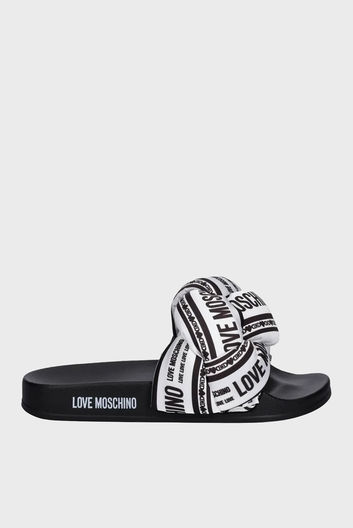 Женские белые слайдеры с узором Белый 39 Love Moschino JA28312G0MIW310A Женские белые слайдеры с узором Белый 39 Love Moschino JA28312G0MIW310A