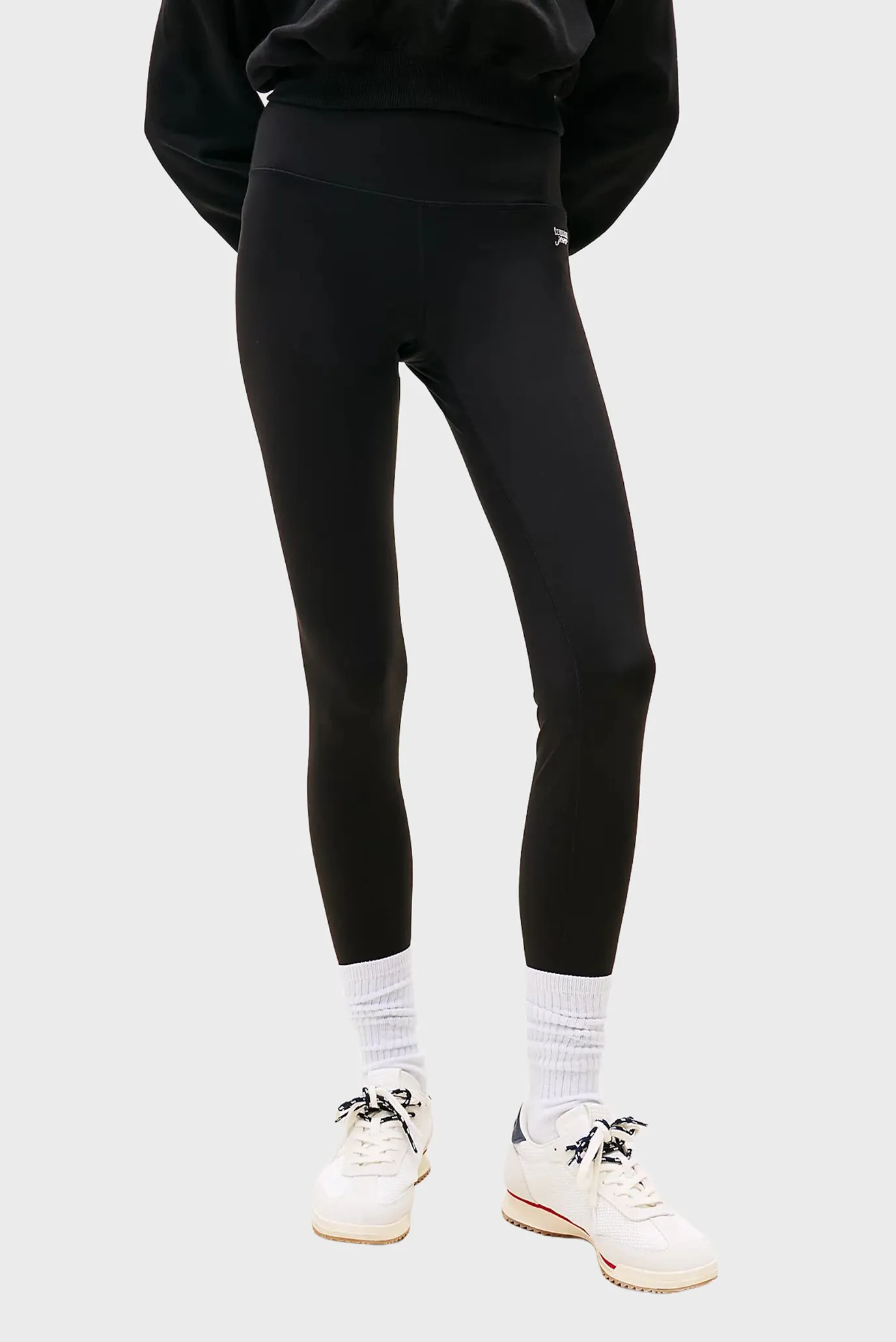 Женские черные леггинсы SILVER 1