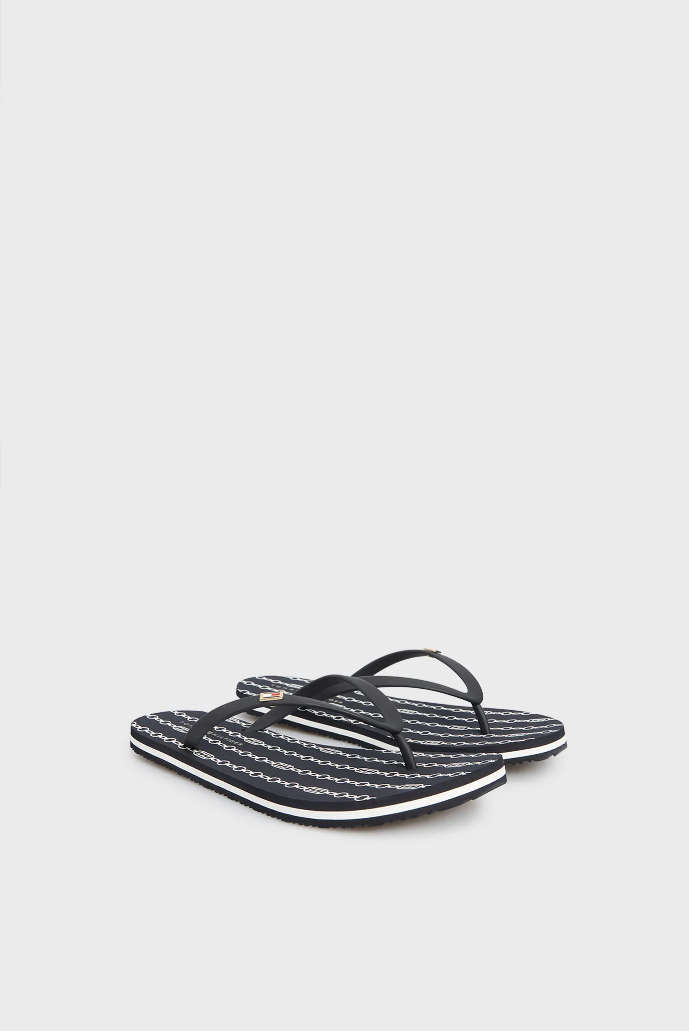 Жіночі темно-сині в'єтнамки з візерунком TH STRIPES WEDGE BEACH SANDAL 3