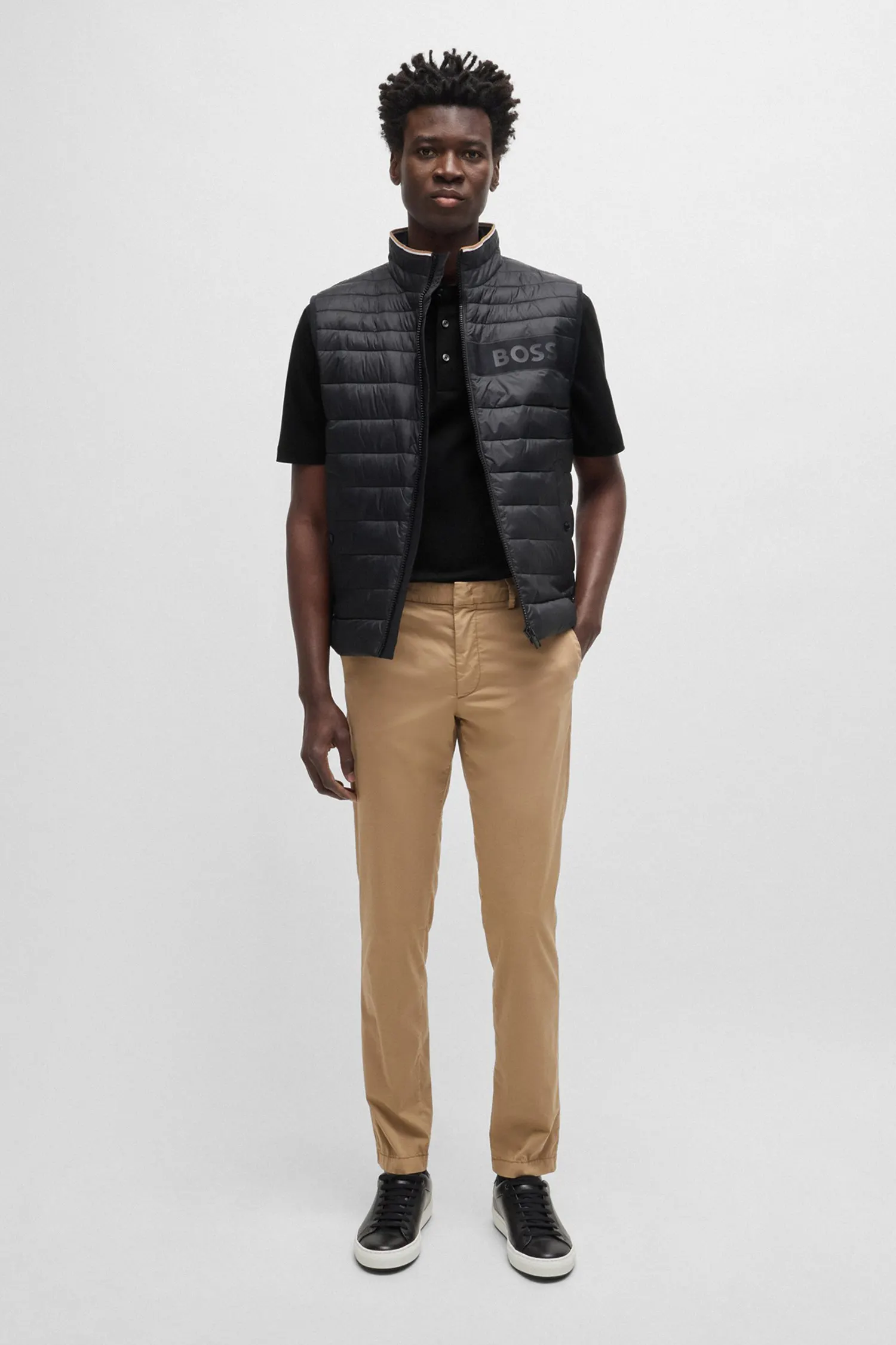 Чоловіче чорне поло 4