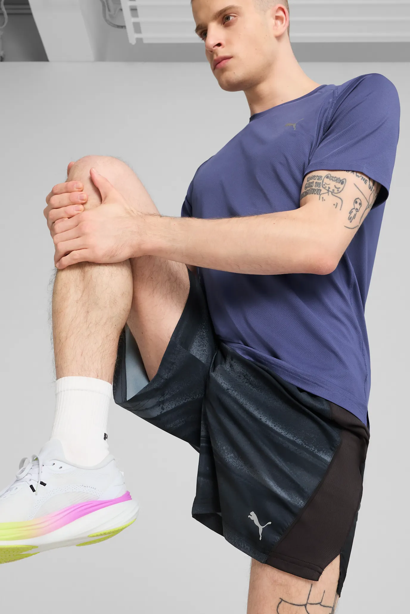 Мужские черные шорты VELOCITY All-Over Print 7