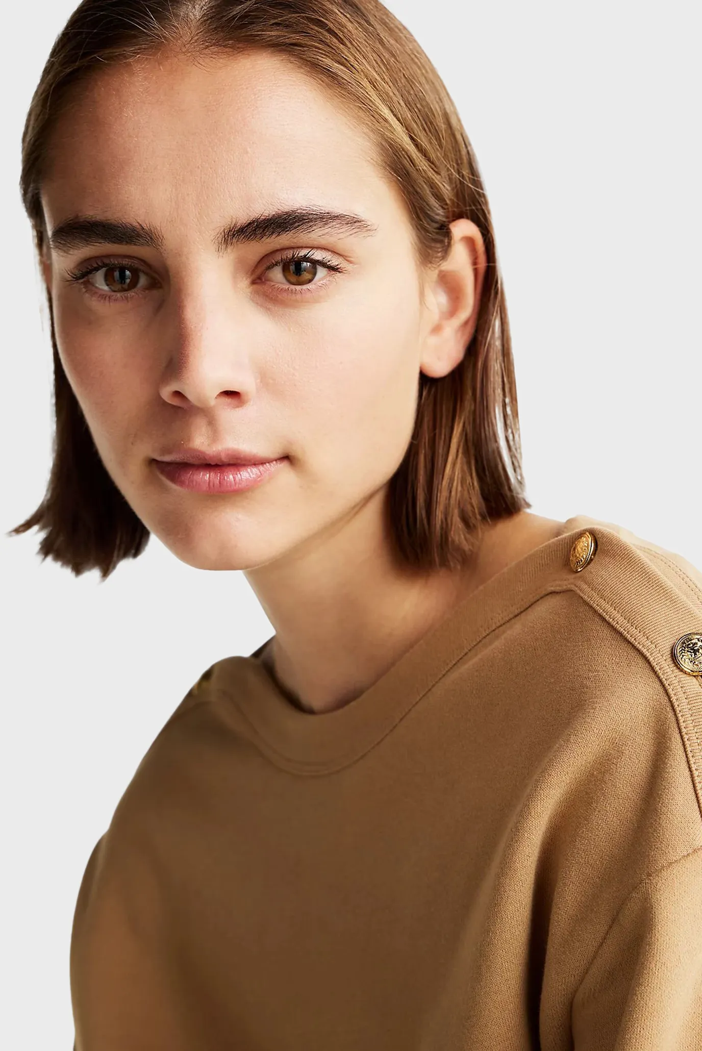 Жіночий бежевий світшот GOLD BTN BOAT-NK 4