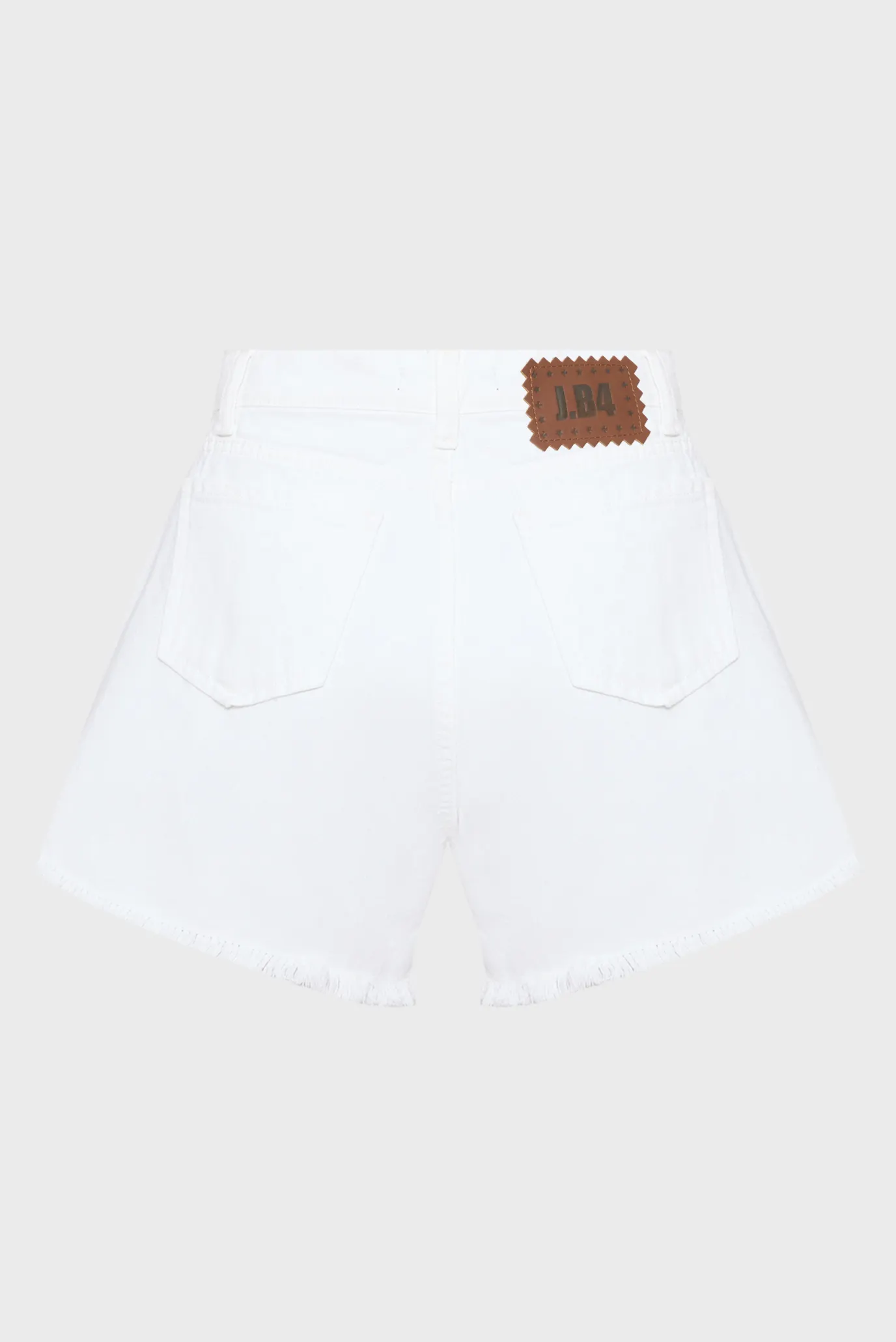 Женские белые джинсовые шорты 2